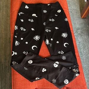 Black Punk leggings. NWOT!
